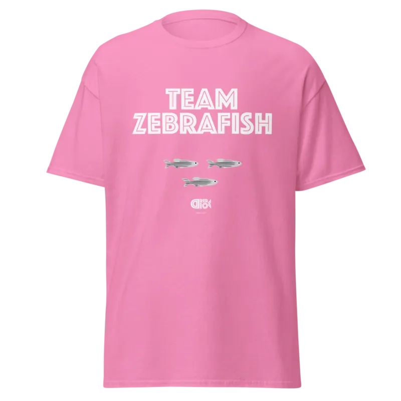 Team Zebrafish Unisex Classic Tee in Azalea