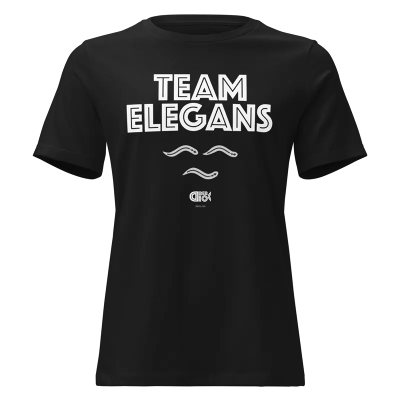 Team Elegans Women's Relaxed T-Shirt in Black