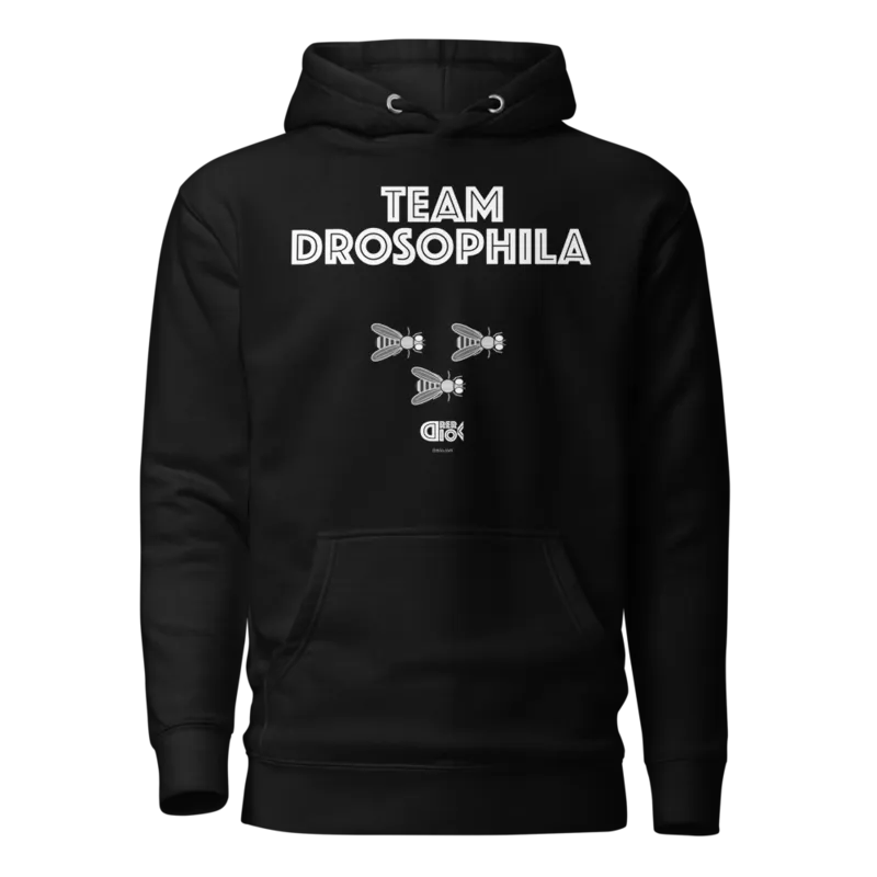 Team Drosophila Unisex Hoodie in Black