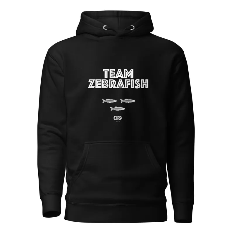 Team Zebrafish Unisex Hoodie mockup