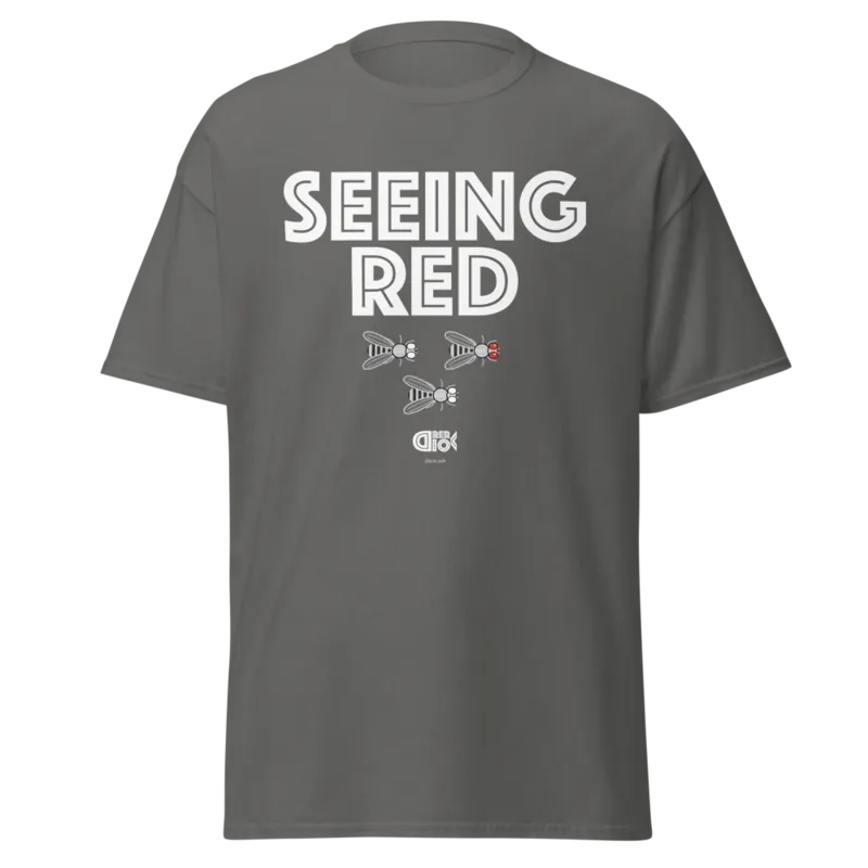 Seeing Red Unisex Classic Tee in Charcoal