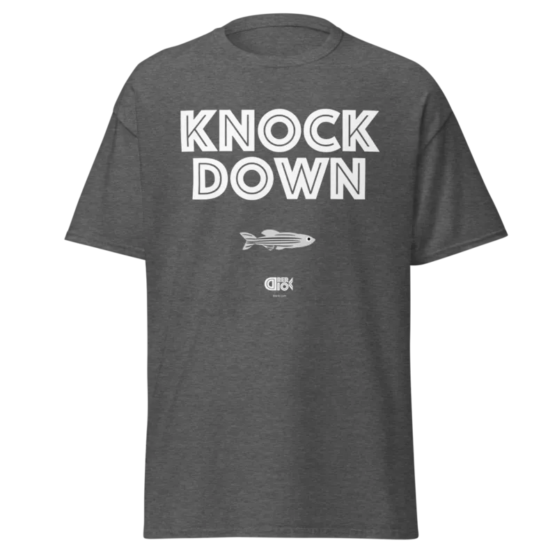 Knock Down Unisex Classic Tee in Dark Heather