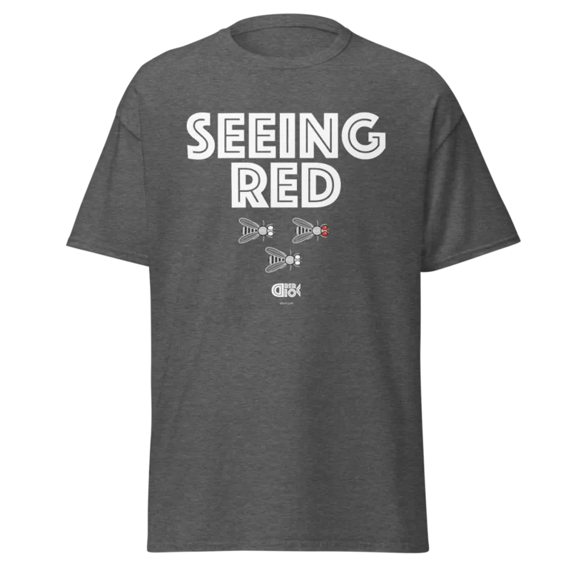 Seeing Red Unisex Classic Tee in Dark Heather