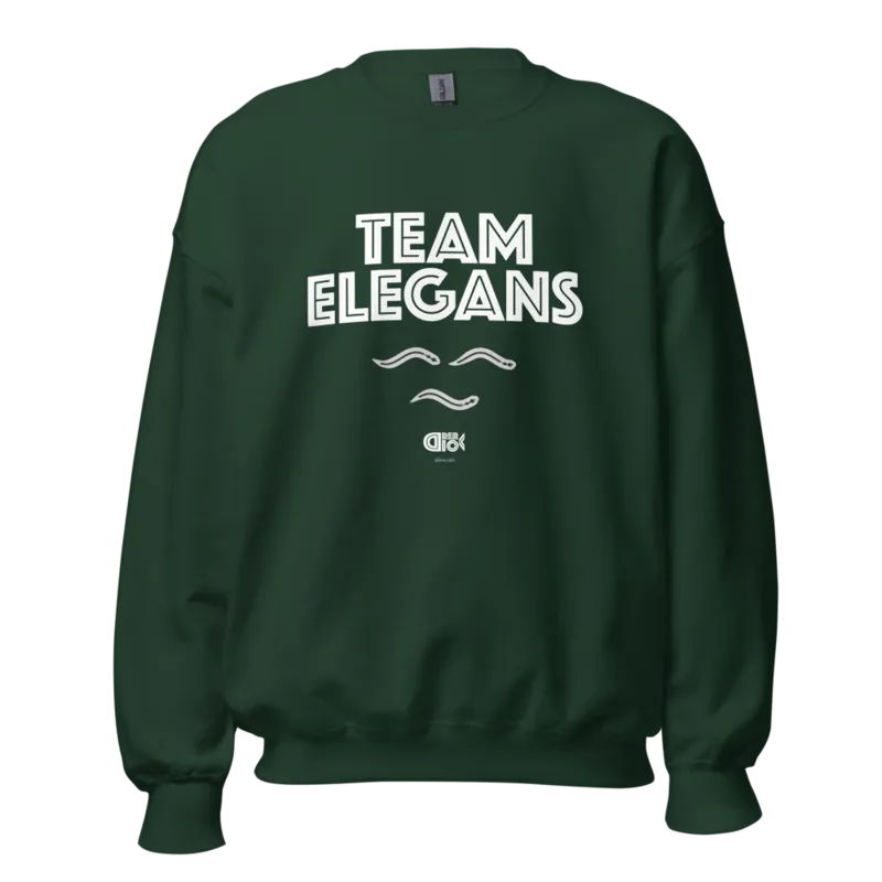 Team Elegans Unisex Sweatshirt in Forest Green