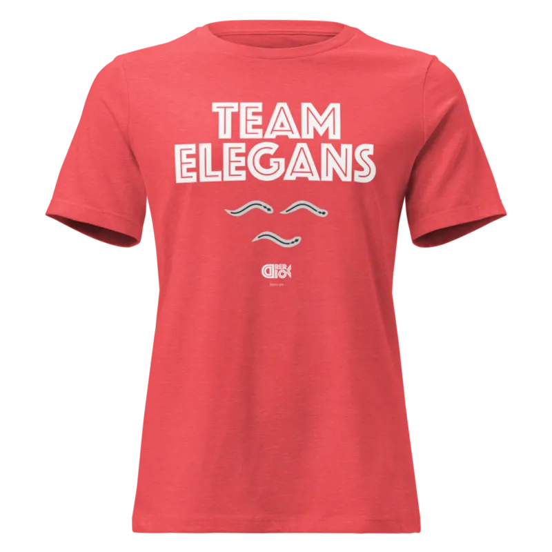 Team Elegans Women's Relaxed T-Shirt in Heather Red