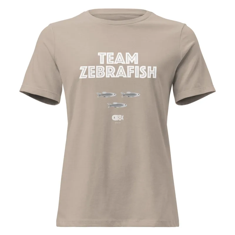Team Zebrafish Women's Relaxed T-Shirt in Heather Stone