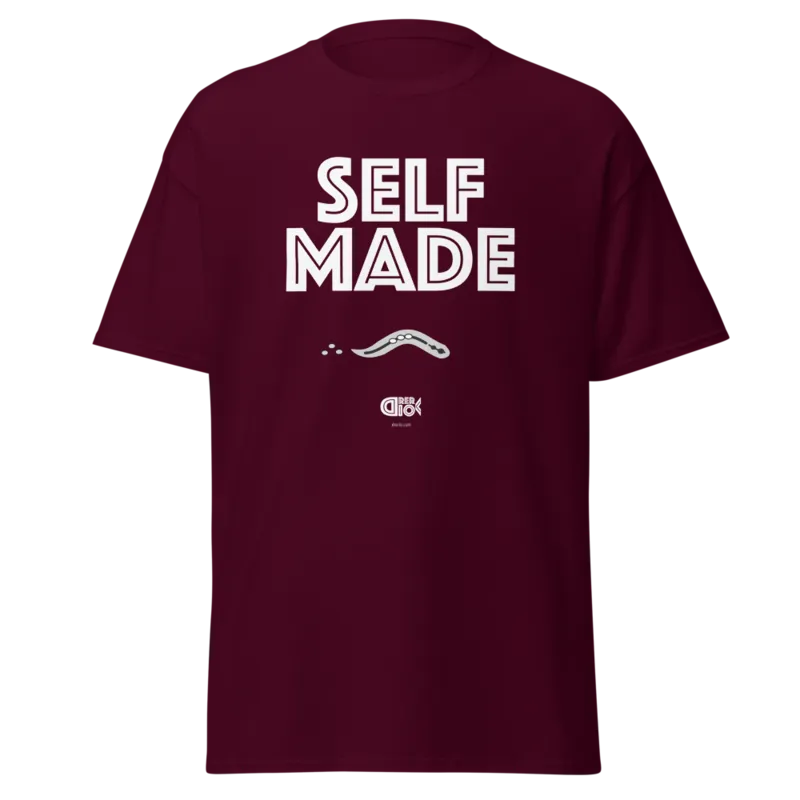 Self Made Unisex Classic Tee in Maroon
