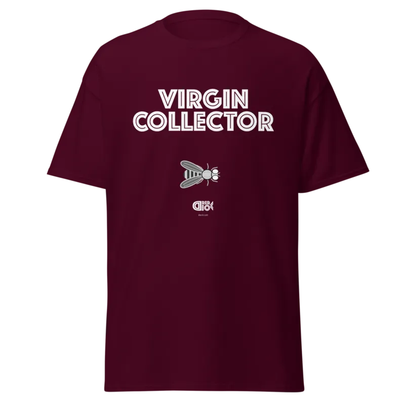 Virgin Collector Unisex Classic Tee in Maroon