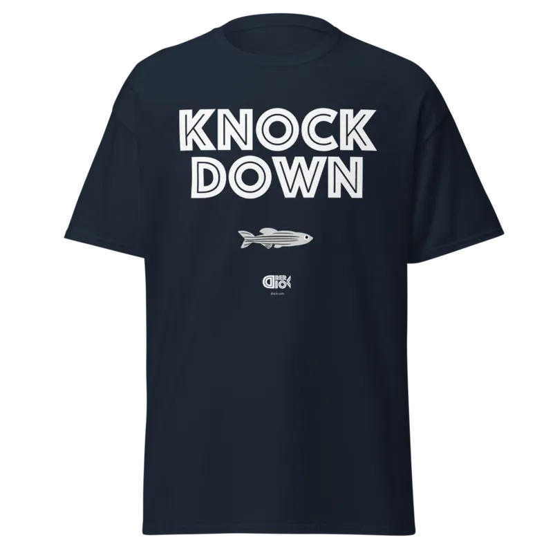 Knock Down Unisex Classic Tee in Navy