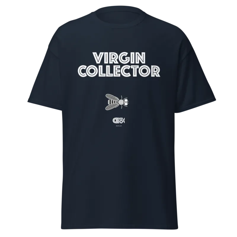 Virgin Collector Unisex Classic Tee in Navy