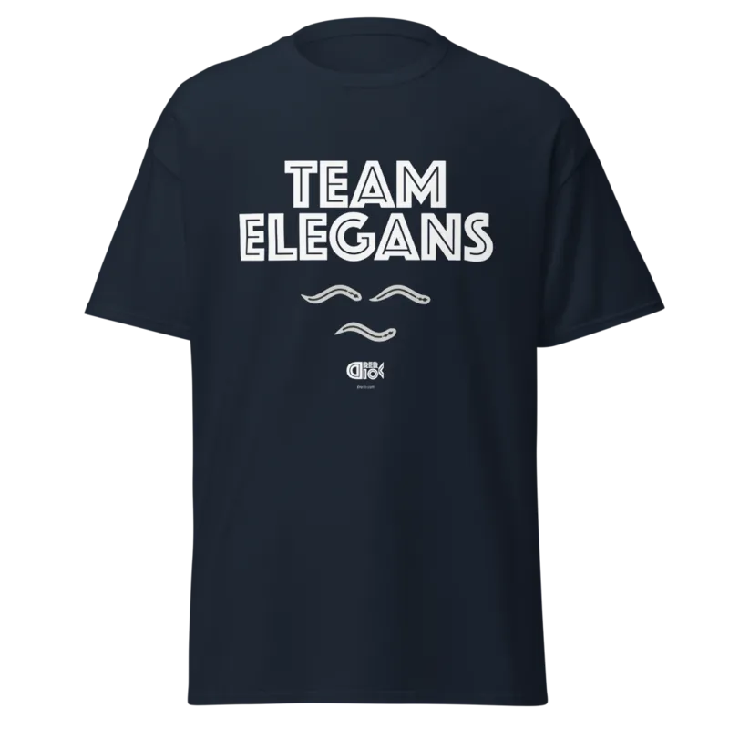 Team Elegans Unisex Classic Tee in Navy