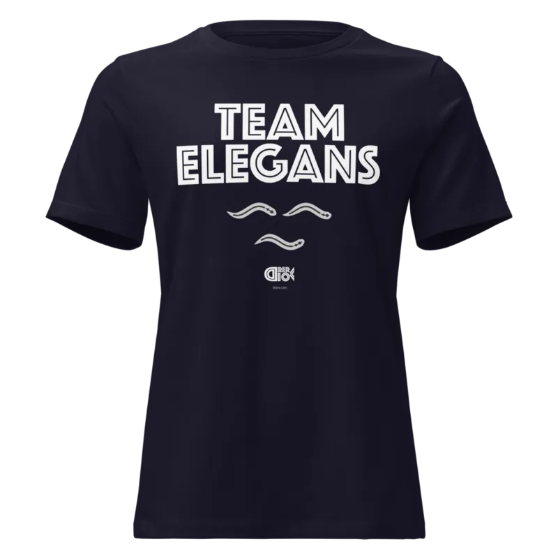 Team Elegans Women's Relaxed T-Shirt in Navy