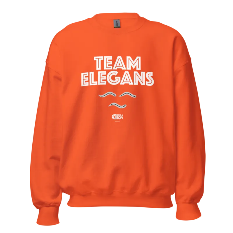 Team Elegans Unisex Sweatshirt in Orange