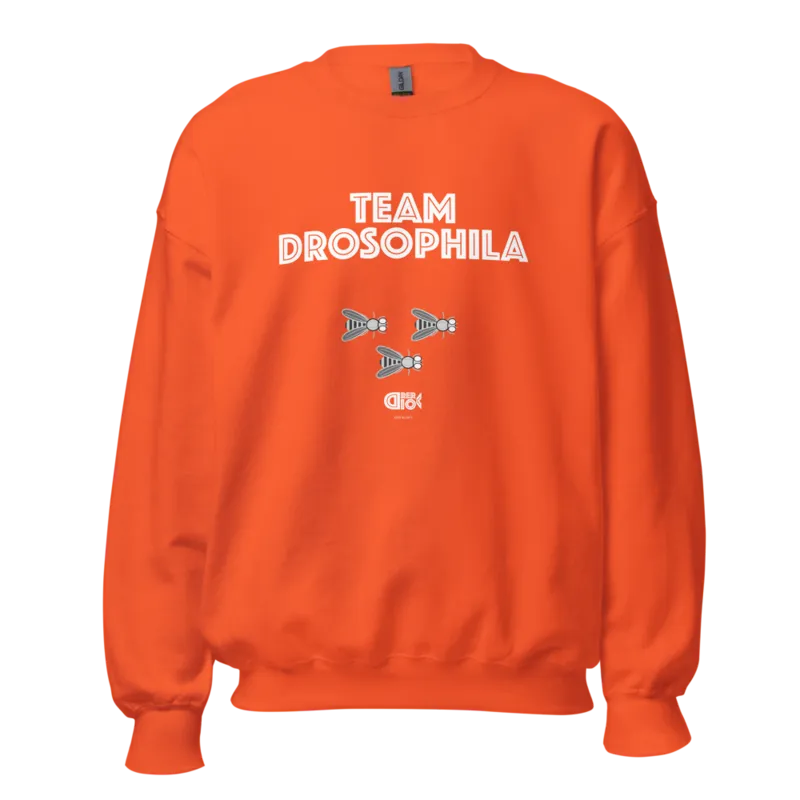 Team Drosophila Unisex Sweatshirt in Orange
