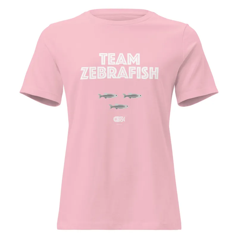 Team Zebrafish Women's Relaxed T-Shirt in Pink