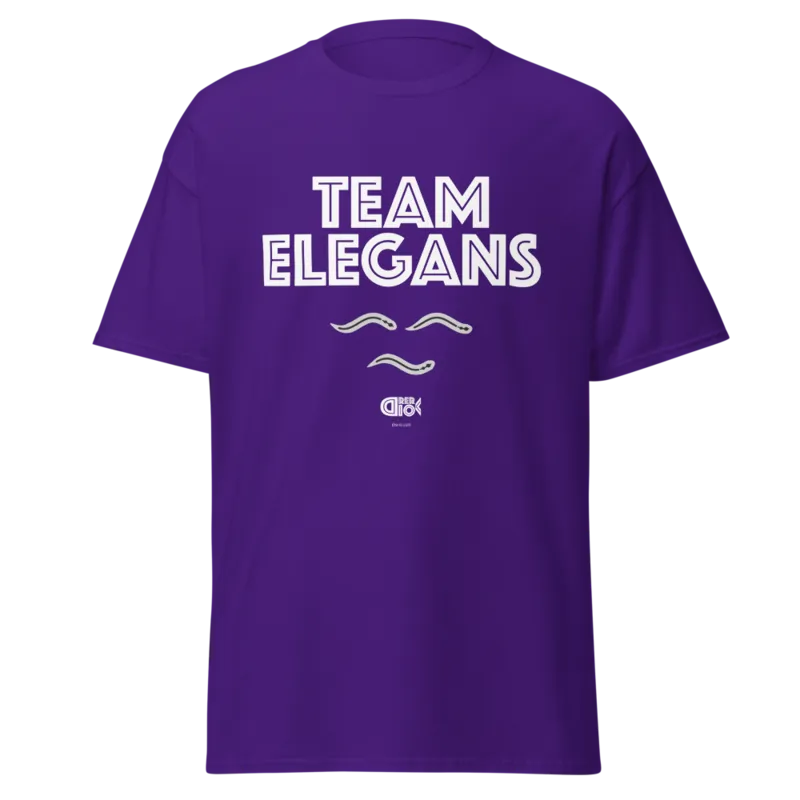 Team Elegans Unisex Classic Tee in Purple