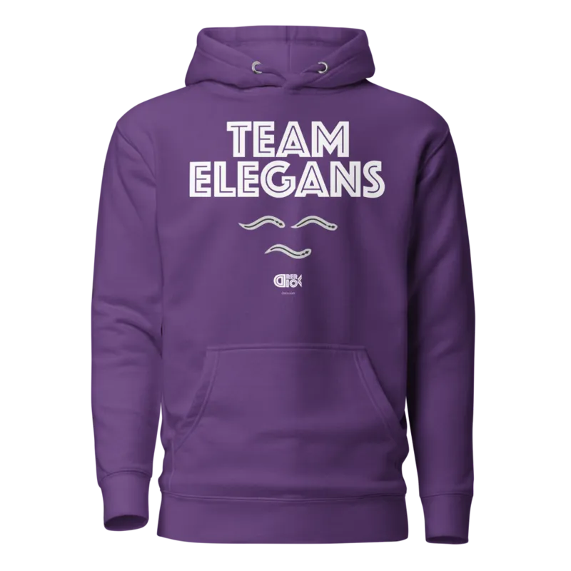 Team Elegans Unisex Hoodie in Purple