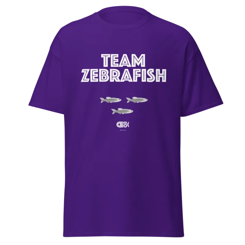 Team Zebrafish Unisex Classic Tee in Purple