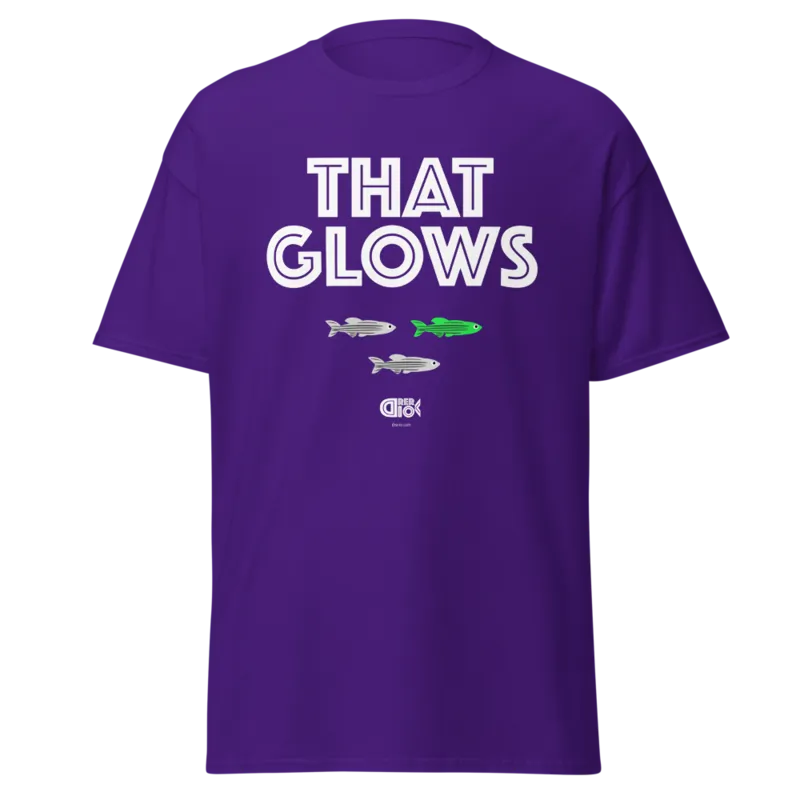 That Glows Unisex Classic Tee in Purple