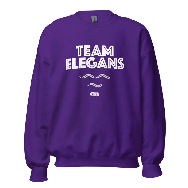 Team Elegans Unisex Sweatshirt in Purple