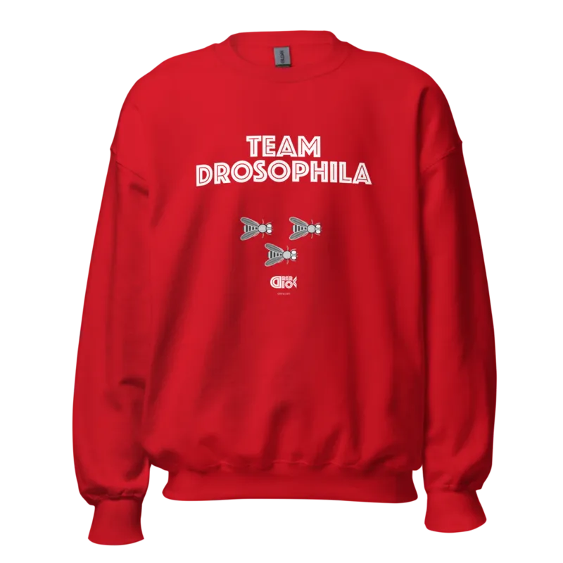 Team Drosophila Unisex Sweatshirt in Red