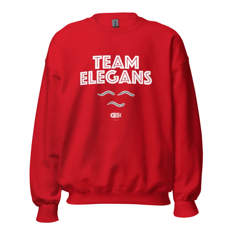 Team Elegans Unisex Sweatshirt in Red