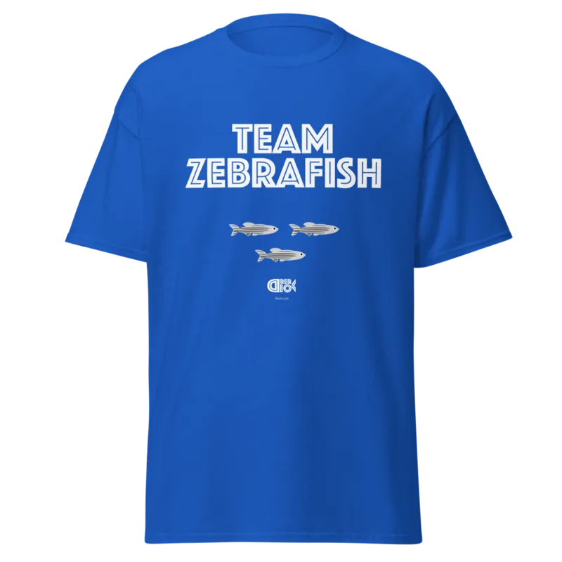 Team Zebrafish Unisex Classic Tee in Royal
