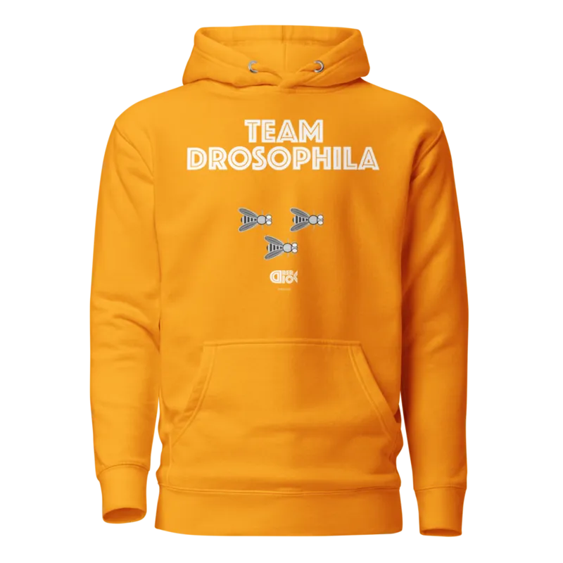 Team Drosophila Unisex Hoodie in Team Gold