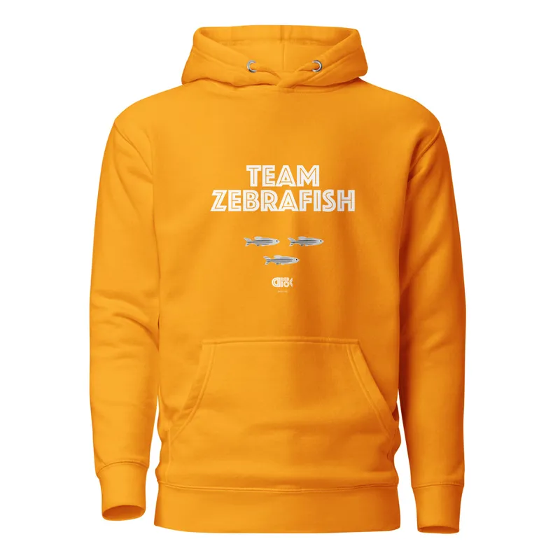 Team Zebrafish Unisex Hoodie in Team Gold